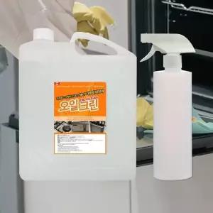 TBZ 오일크린4L공병500ml1개 기름때싹 불결한주방 주방용기 주방기기