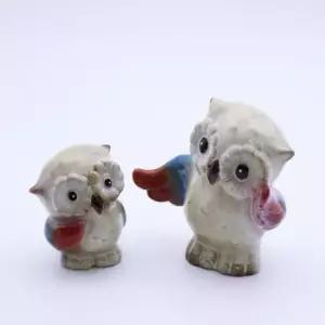 쓰리몰 귀요미 개업선물 모녀부엉이 장식품 인테리어 개업선물 부엉이장식품