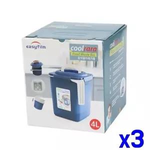 TBZ 냄새차단 음식물쓰레기통 4L x3개 음식물분리수거통