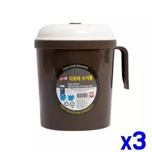 TBZ 음식물쓰레기 수거통 x3개 음식물분리수거통
