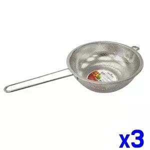 TBZ 펀칭 스텐 손잡이 바구니 20cm x3개 야채소쿠리 채반