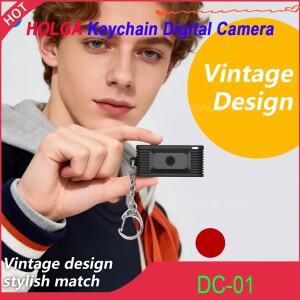 홀가 DC-01 키체인 디지털 카메라 1920x1080 30fps TFT LED 스크린 레트로 디자인 미니 캠코더 (일상생활