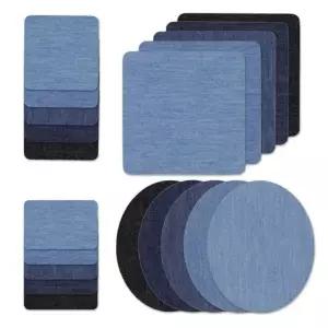 열부착 데님 패치 와펜 바지 리폼 의류 수선 스티커 자수 DIY 빈티지 청바지 마크