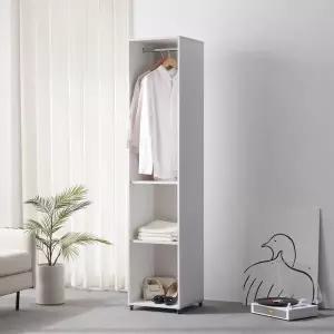 [인터데코]바퀴달린 이동식 전신거울 옷장 40cm P00000SZ (착불)