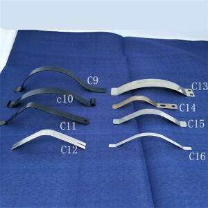 10PCS C형 시트 스프링 스테인레스 스틸 OR 망간강 플랫 와이어  클립