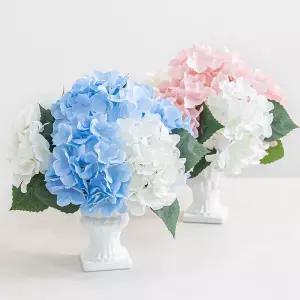 아트박스/플라워트리 수국 조화 화분 인테리어 꽃장식 set 32cm 2컬러 장식