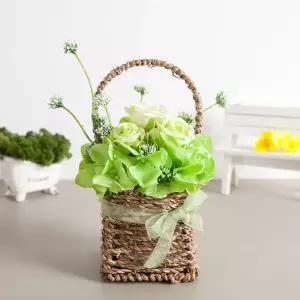 아트박스/플라워트리 마시모 조화 바구니 set 24cm 인테리어 꽃 장식 소품