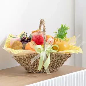 아트박스/플라워트리 과일모형 바구니 햇살가득 모형과일 set 39x27cm DIY