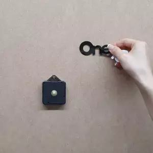 저소음 DIY 디자인 벽시계 블랙