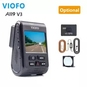 VIOFO A119 V3 2K 주차 모드 G센서 회전 렌즈 2560 *1600P DVR 슈퍼 야간 투시 쿼드 HD 블랙박스 (옵션 GPS