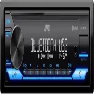 블루투스가 장착된 JVC KD-SX27BT 카 스테레오 100W 디지털 미디어 수신기 1.5A USB-충전 장치 싱글 DIN