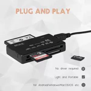 MP3용 리더기 디지털 카메라 일체형 메모리 카드 USB 외장형 SD SDHC Mini Micro M2 MMC XD CF