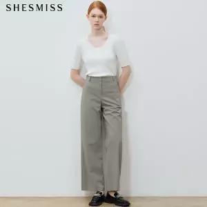 [쉬즈미스(SHESMISS)] 차르르 루즈핏 백 밴딩 팬츠 (택가격: 178000원)