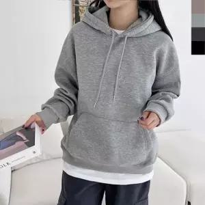 WL GBB HF760W 여자 빅사이즈 커플 겨울 오버핏 기모 후드티(양털안감)