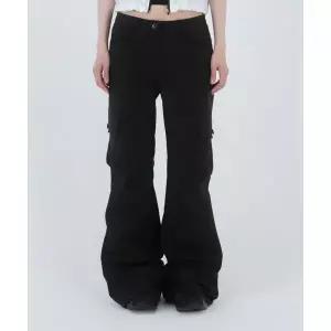 MISEKI SEOUL Pocket cargo bootscut pants 블랙 970273