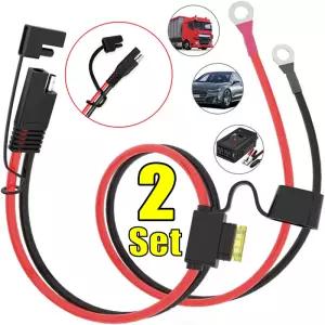 오토바이 배터리 터미널 용 12-24V 충전기 케이블 SAE 빠른 연장 코드 커넥터 Moto 부품