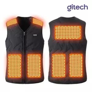 WL 디테크 V넥 캠핑 보온 발열 온열 열선 usb 패딩 조끼