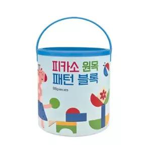 [텐바이텐]블루래빗 피카소 원목 패턴 블록 우리동네 유치원 자유 상상