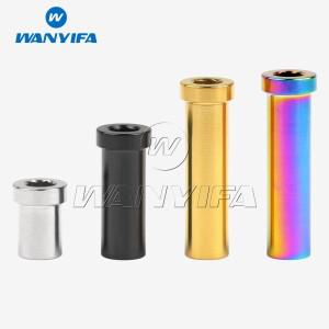 Wanyifa 자전거 브레이크 캘리퍼 C 클램프 고정 티타늄 패스너용 Ti 너트 M6 전체 길이 13mm 37mm