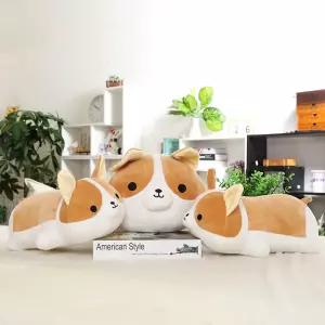 느낌상점 웰시코기 모찌 쿠션 대형 40cm 강아지 시바견 쿠션 인형