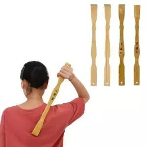 튼튼한 대나무 마사지 기계 뒤 Scratcher 나무 몸 롤러 스틱 Backscratcher 긁는