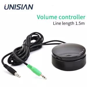 UNISIAN 오디오 컨트롤러 사운드 볼륨 조절 앰프 스피커 시스템용 Aux 3.5mm 케이블