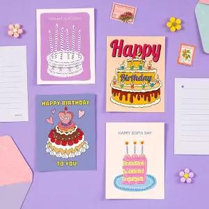 생일 축하 벌스데이 메시지 카드 11종 1세트 초대장