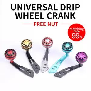 HAUT TON 베이트캐스팅 낚시 릴 핸들 알루미늄 합금 싱글 로커 암 메탈 볼 그립 DIY 액세서리 브랜드 적용