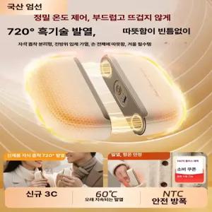 52QUAD 붕어빵손난로 핸드워머 전자핫팩 충전식 겨울