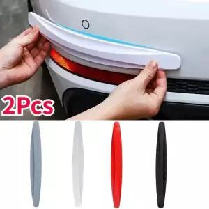 2Pcs 유니버설 Anti-Collision 보호기 스티커 자동차 앞 뒤 코너 범퍼 가드 안티 스크래치 스트립 액세서리