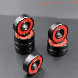 고속 볼 베어링 하이브리드 세라믹 스케이트보드 휠 스틸 ABEC-11 608RS 8x22x7mm 8 개