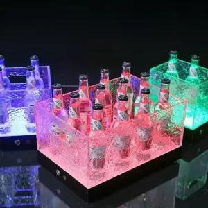 대형 아이스버킷 LED 바스켓 트레이 아크릴 조명