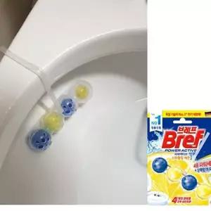 브레프 변기세정제 4정 레몬향 변기청소용품 세제