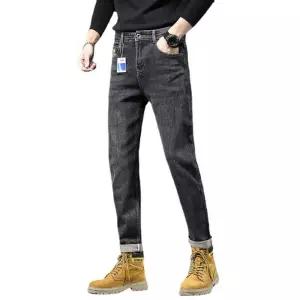 캐주얼 데일리 남성청바지 와이드핏 스판 스키니팬츠바지 봄가을 조거 루즈핏 자수 다올3