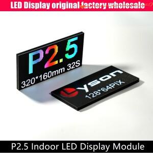 P2.5 실내 SMD 풀 컬러 LED 디스플레이 패널 모듈 12864 도트 매트릭스 1/32 스캔
