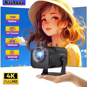 빔프로젝터 폭발적인 HD 시어터 HY320 휴대용 4K 초고화질 스마트 오피스 블루투스 프로젝션 스크린 1280P 프로젝터