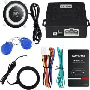 이지가드 EC004 스마트 RFID 푸시 엔진 시동 버튼 키트 및 키리스 고 시스템 업그레이드 키 스타트로