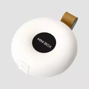보관함 케이스 고급 미니 바스 보관 세정 심플 여행 잠금 원형 미니박스 가죽걸이 휴대통