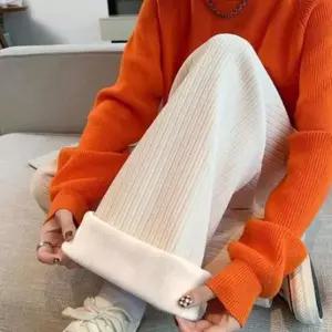 [하프클럽/]겨울 여자 기모바지 코듀로이팬츠 밴딩팬츠