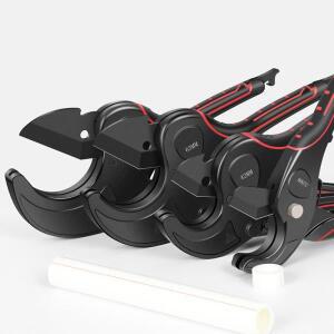 파이프 커터 32mm-75mm 알루미늄 합금 바디 래칫 가위 PVC/PU/PP/PE 호스 절단 손 도구