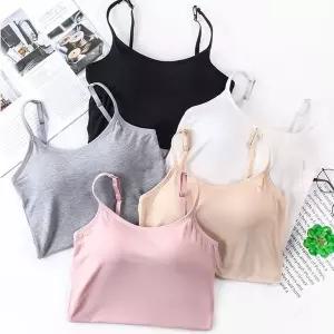 [하프클럽/]사계절 모달 밴딩캡 U라인 끈나시 노와이어 브라