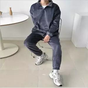 [하프클럽/]남자 코듀로이 4컬러 골덴바지 밴딩 조거팬츠 겨울 기모