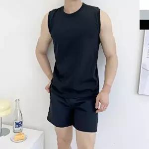 [모로엠]남성 베이직 코튼 슬리브리스 티셔츠 DM-TS5-QDGI1825