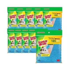 3M 빨아쓰는 다용도 행주 10매입 x 10개 주방 행주