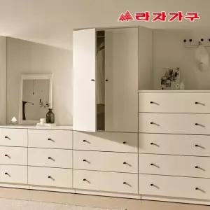 라자가구 더모어 키큰 장롱 빅수납 3단 서랍 옷장 800