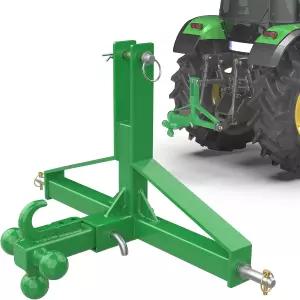 트랙터 표준 카테고리 1을 위한 2 드로바 및 히치 3 포인트 트레일러 소형 그린 무버 리시버 장착된 볼