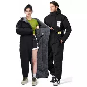 낚시 우주복 방한복 입는 낚시우주복 오토바이 패딩 일체형