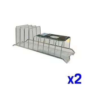 WL 스텐 접시 정리대 32.5x13.5cm x2개 그릇정리용품 WFLPQYH