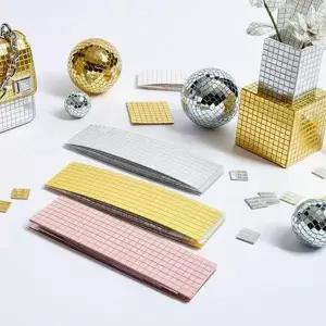 사각 5mm 타일스티커 100cm 스톤시트지 미러볼 꾸미기 WFLPCY1
