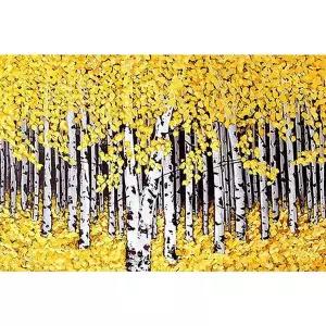 황금 자작나무  패브릭  보석십자수 40x60 WE256CD